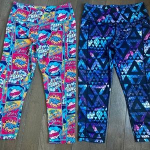 CVG Knockout and Stardust Capri Leggings set